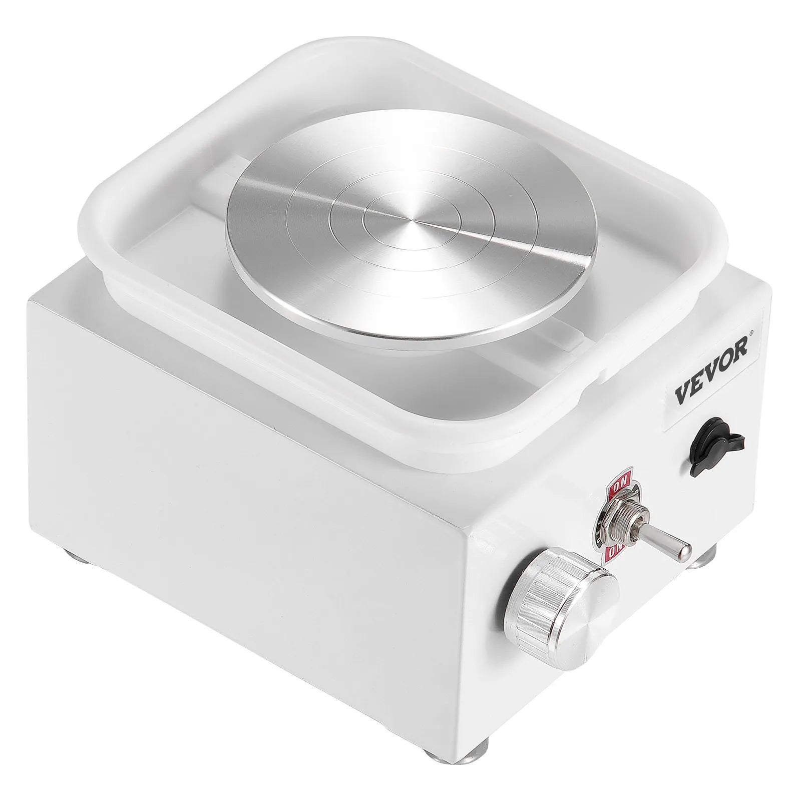 VEVOR Mini Pottery Wheel Electric Ceramic Wheel Machine 0-320RPM Speed White