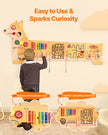 VEVOR Puppy Activity Wall Busy Board Panels 12 Activities Sensory Wall Panel