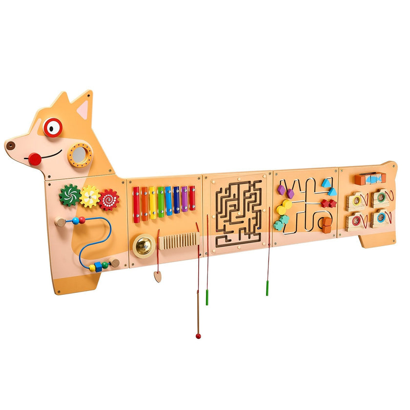 VEVOR Puppy Activity Wall Busy Board Panels 12 Activities Sensory Wall Panel