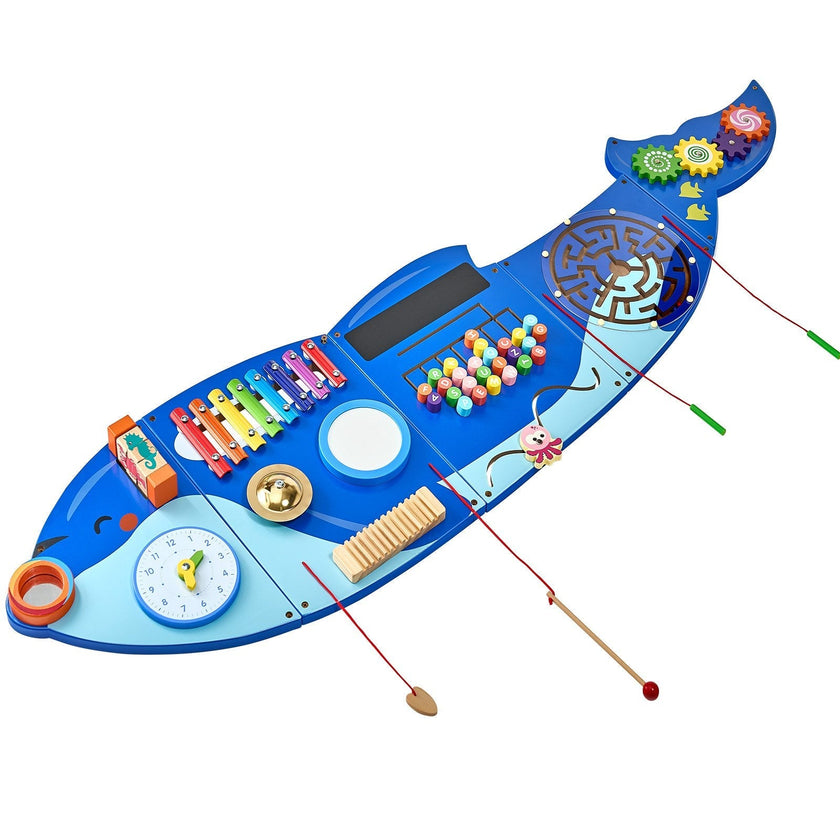 VEVOR Orca Activity Wall Busy Board Panels 12 Activities Sensory Wall Panel