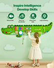 VEVOR Crocodile Activity Wall Busy Board Panels 9 Activities Sensory Wall Panel