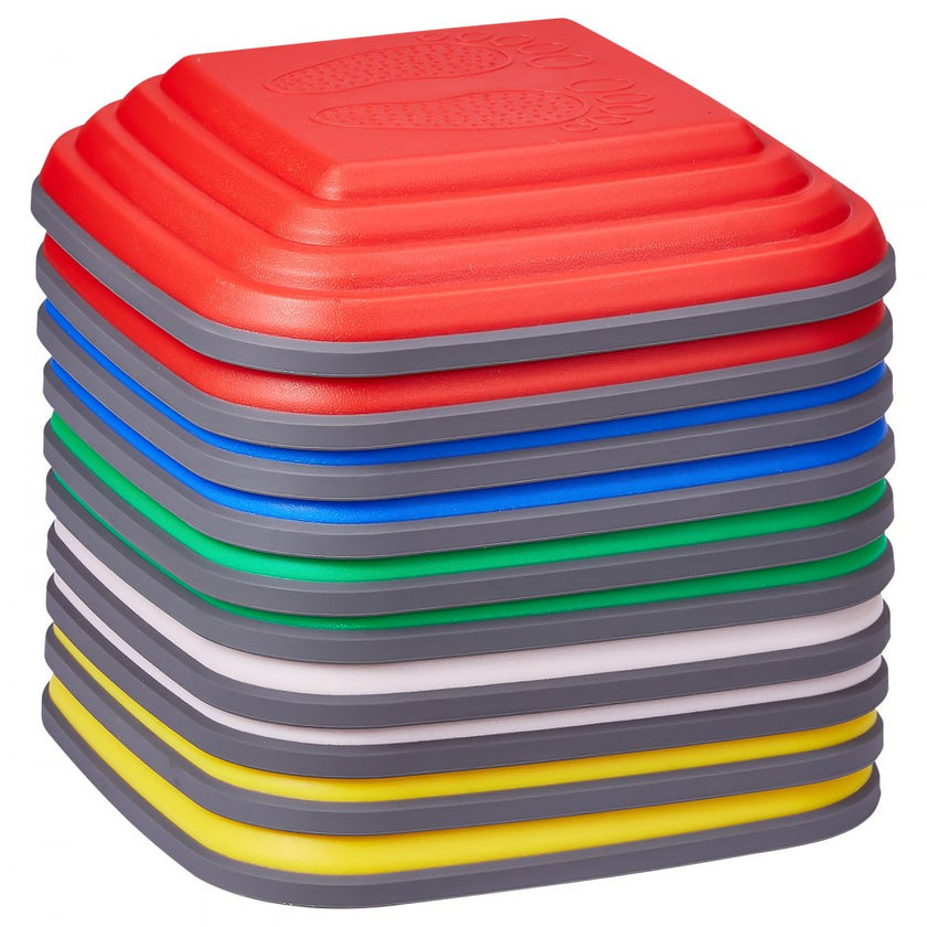 VEVOR Kids Balance Stepping Stones Sensory Obstacle Course 10 PCS Outdoor Indoor