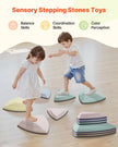 VEVOR Kids Balance Stepping Stones Sensory Obstacle Course 6 PCS Outdoor Indoor