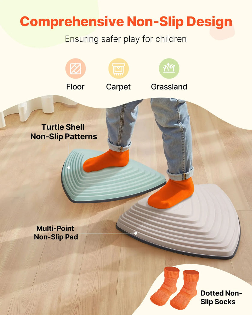 VEVOR Kids Balance Stepping Stones Sensory Obstacle Course 6 PCS Outdoor Indoor