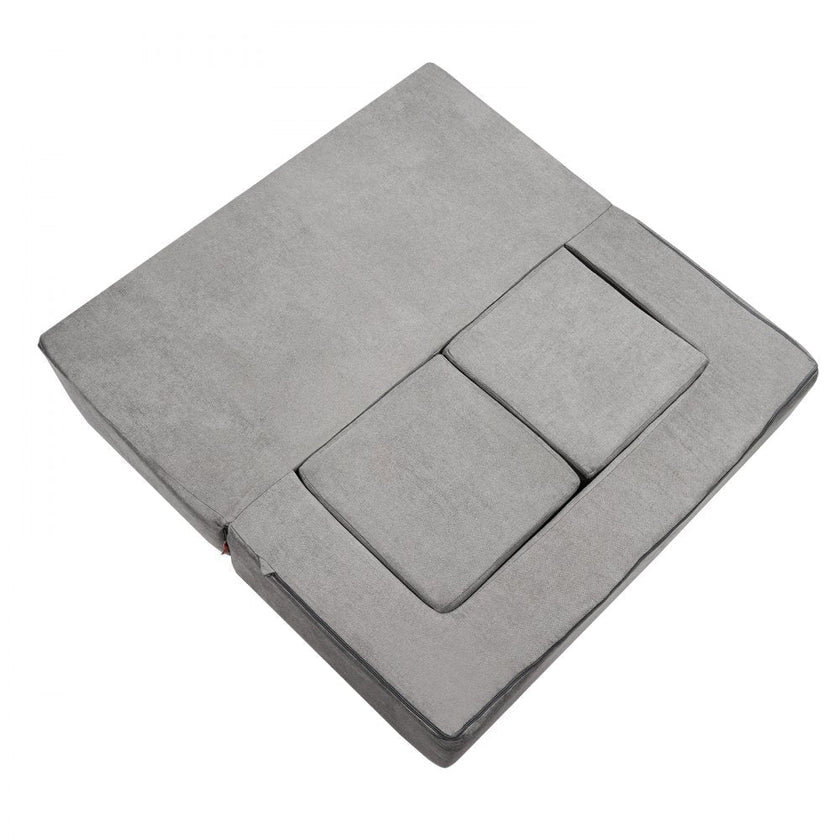 VEVOR Modular Kids Play Couch 4Pcs DIY Creative Child Sectional Sofa Dark Grey