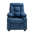 VEVOR Kids Reclining Chair Toddler Recliner with Cup Holders and Pockets (Blue)