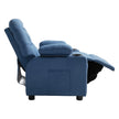 VEVOR Kids Reclining Chair Toddler Recliner with Cup Holders and Pockets (Blue)