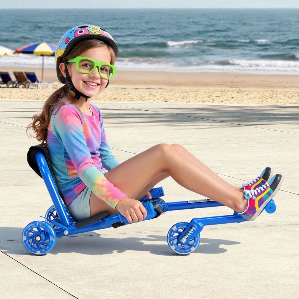 VEVOR Ride on Scooter Powered by Zig-Zag Motion Drift Cart for Kids Ages 4+