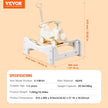 VEVOR 5 in 1 Rocking Horse for Toddlers 1-3 Years, Baby Rocking Horse with Trampoline, Detachable Balance Board, Push Handle and 4 Smooth Wheels, Support to 80lbs Kids Ride on Toy, White