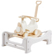 VEVOR 5 in 1 Rocking Horse for Toddlers 1-3 Years, Baby Rocking Horse with Trampoline, Detachable Balance Board, Push Handle and 4 Smooth Wheels, Support to 80lbs Kids Ride on Toy, White