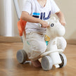 VEVOR 4 in 1 Rocking Horse for Toddlers 1-3 Years, Baby Rocking Horse with Detachable Balance Board, Push Handle and 4 Smooth Wheels, Support up to 80 lbs HDPE Kids Ride on Toy with Sound, Red