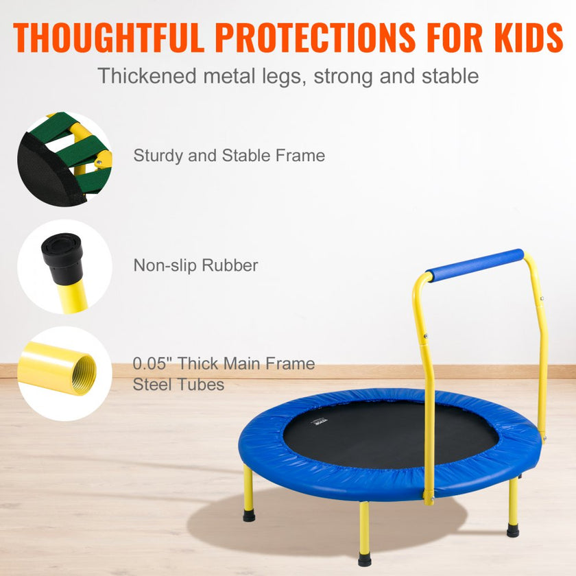 VEVOR 3FT Trampoline for Kids, 36