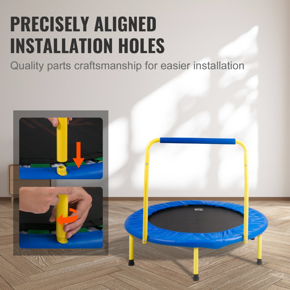 VEVOR 3FT Trampoline for Kids, 36