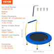 VEVOR 3FT Trampoline for Kids, 36