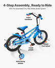 VEVOR Kids Bike 16 Inches BMX Style Children Bicycle for Boys & Girls Aged 4-8