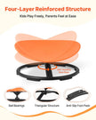 VEVOR Kids Swivel Chair, 220 lbs Capacity, Sensory Spinning Chair, Autistic Kids Sensory Toy Seat with Non-Slip Metal Base, Round Shape Toddler Sit & Spin Seat for Coordination Balance Focus, Orange
