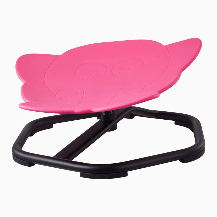 VEVOR Kids Swivel Chair, 220 lbs Capacity, Elephant Shape Sensory Spinning Chair, Autistic Kids Sensory Toy Seat with Non-Slip Metal Base, Toddler Sit & Spin Seat for Coordination Balance Focus, Red