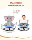 VEVOR Kids Swivel Chair, 220 lbs Capacity, Flower Shape Sensory Spinning Chair, Autistic Kids Sensory Toy Seat with Non-Slip Metal Base, Toddler Sit & Spin Seat for Coordination Balance Focus, Blue