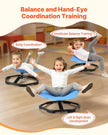VEVOR Kids Swivel Chair, 220 lbs Capacity, Flower Shape Sensory Spinning Chair, Autistic Kids Sensory Toy Seat with Non-Slip Metal Base, Toddler Sit & Spin Seat for Coordination Balance Focus, Blue