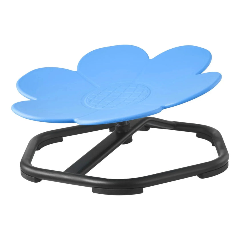 VEVOR Kids Swivel Chair, 220 lbs Capacity, Flower Shape Sensory Spinning Chair, Autistic Kids Sensory Toy Seat with Non-Slip Metal Base, Toddler Sit & Spin Seat for Coordination Balance Focus, Blue