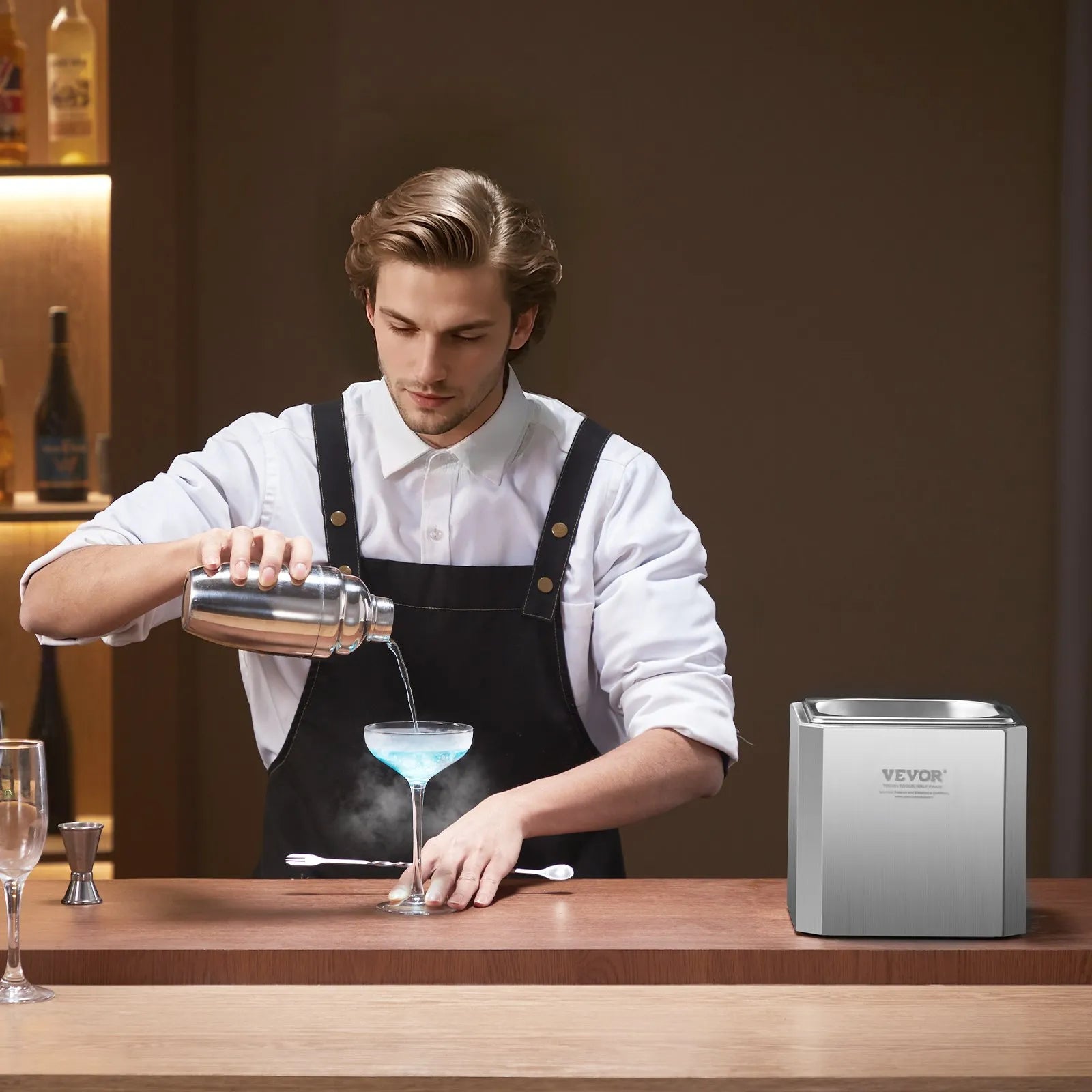 VEVOR Commercial Glass Froster CO2 Beer Glass Chiller Fast Frost Ice Cup Machine