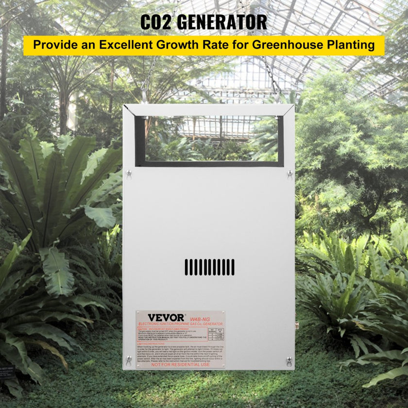 VEVOR CO2 Burner, 4 Brass Burner CO2 Generator for Plant, Natural Gas NG Carbon Dioxide Generator Burner, 12540 BTU/Hr, Built-In Electronic Ignition, for Greenhouse Green Tent Hydroponic Grow Room
