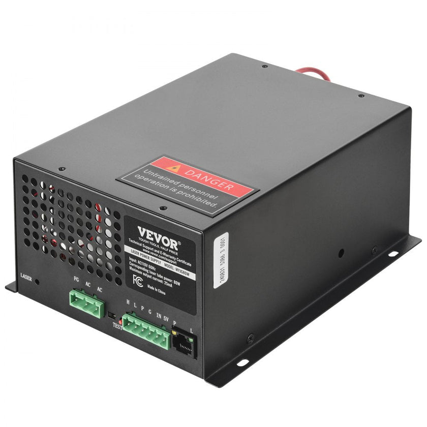 VEVOR CO2 Laser Power Supply for 80W Laser Tube Laser Engravers and Cutters