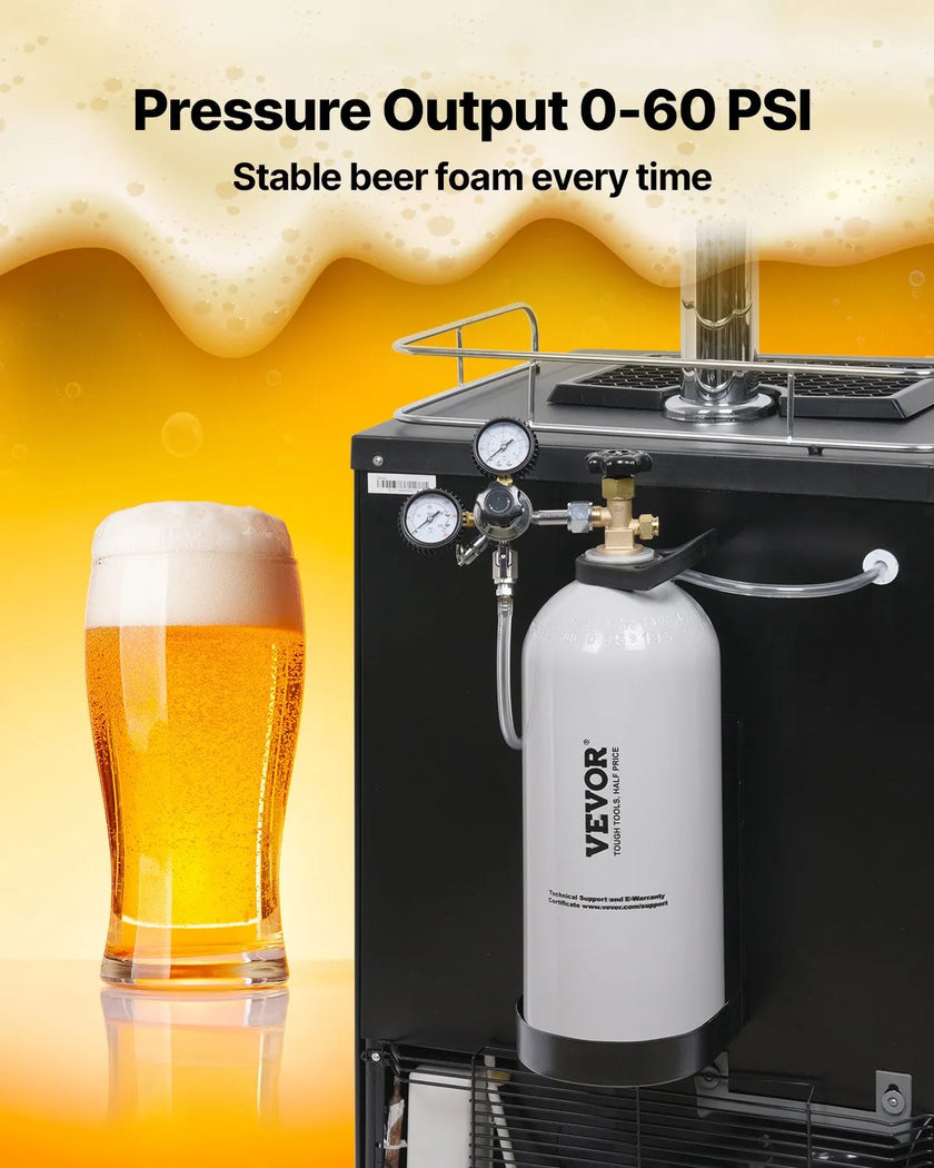 VEVOR CO2 Tank 10 lbs Aluminum Alloy Cylinder with CGA320 Valve DOT Approved