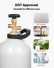 VEVOR CO2 Tank 15 lbs Aluminum Alloy Cylinder with CGA320 Valve DOT Approved