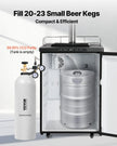 VEVOR CO2 Tank 20 lbs New Aluminum Alloy Cylinder with Siphon Tube DOT Approved