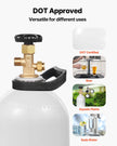 VEVOR CO2 Tank 20 lbs New Aluminum Alloy Cylinder with Siphon Tube DOT Approved