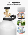 VEVOR CO2 Tank 20 lbs Aluminum Alloy Cylinder with CGA320 Valve for Draft Beer
