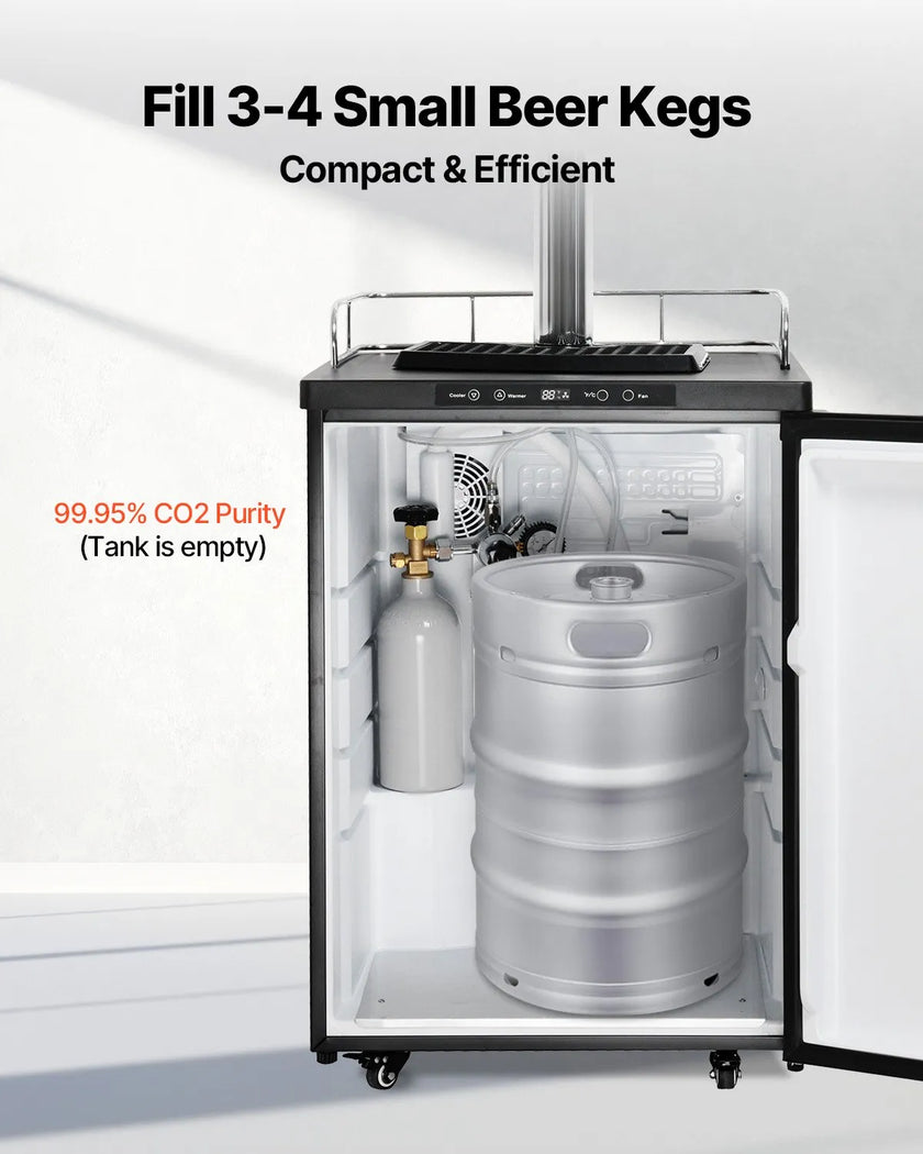 VEVOR CO2 Tank 2.5 lbs Aluminum Alloy Cylinder with CGA320 Valve DOT Approved