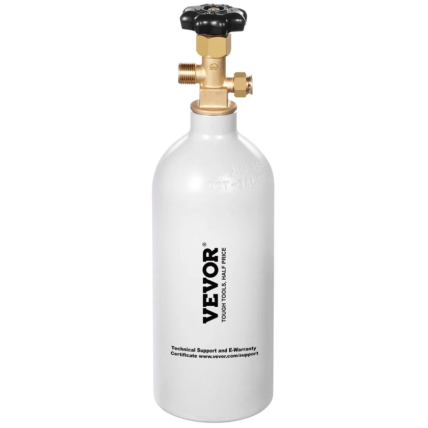 VEVOR CO2 Tank 2.5 lbs Aluminum Alloy Cylinder with CGA320 Valve DOT Approved