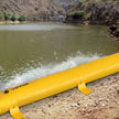 VEVOR Flood Barrier, 12 ft Length x 12 in Height Sandbag Alternative, Water Barrier for Flooding with Great Waterproof Effect, Reusable PVC Water Diversion Tubes, Flood Barriers for Home, Door, Garage