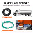 VEVOR Fuel Transfer Pump, 12V DC 16 GPM 1/4 HP, Gasoline Extractor Pump with Automatic Nozzle, Discharge Hose & Suction Pipe for Gasoline, Diesel, Kerosene, Ethanol & Methanol Blends, and Biodiesel