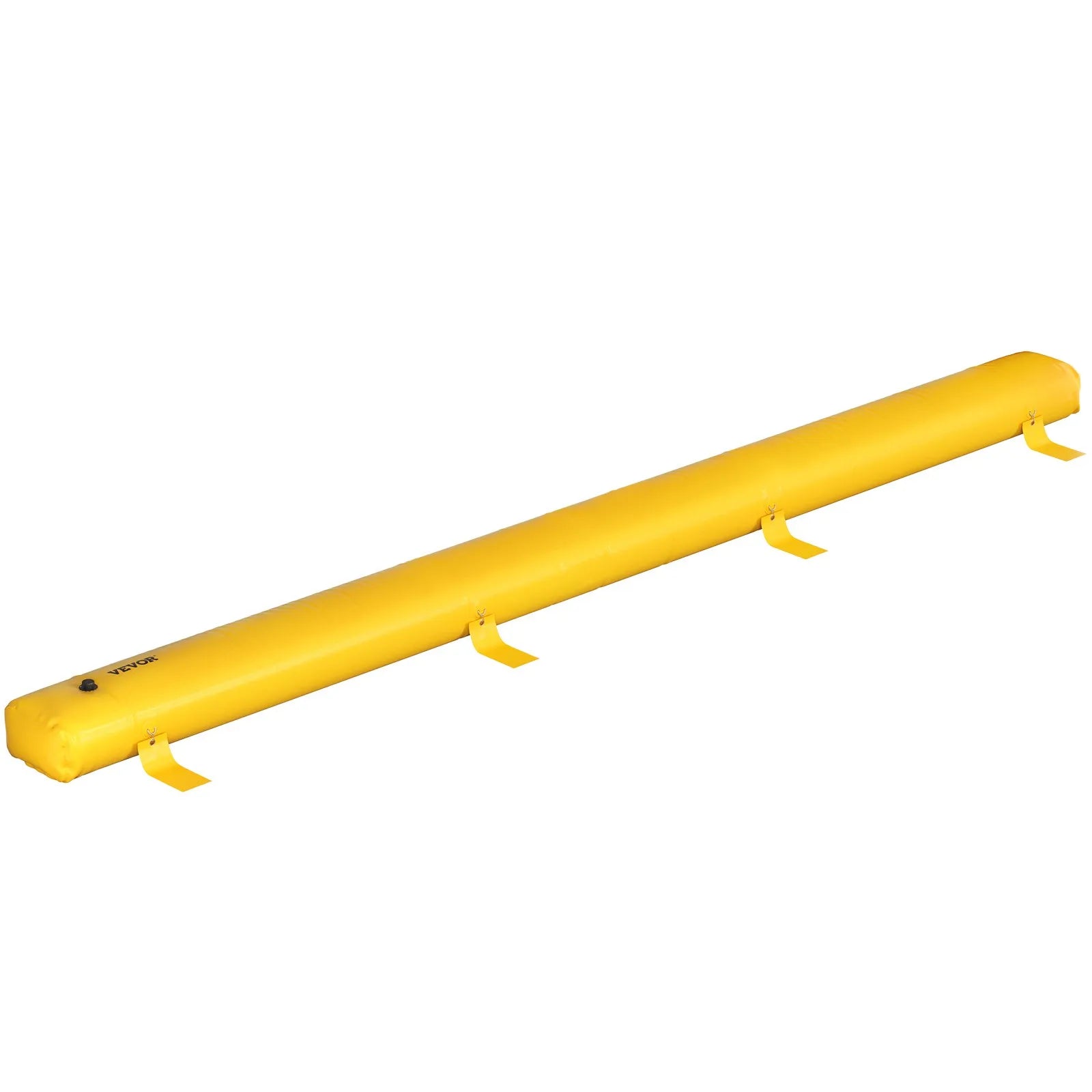 VEVOR Flood Barrier, 24 ft Length x 12 in Height, Reusable PVC Water Diversion Tubes, Lightweight Hydro Barrier with Excellent Waterproof Effect Used for Doorways, Garages, Yellow