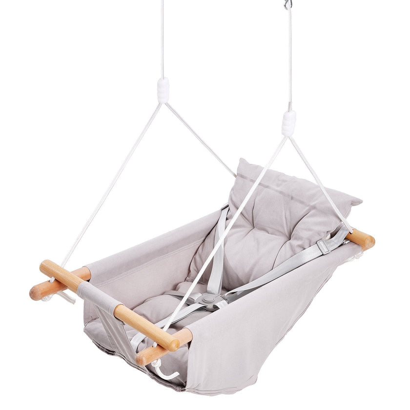 VEVOR Canvas Hammock Swing 3 Modes Baby Swing 5-Point Harness Indoor Outdoor