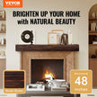 VEVOR Fireplace Mantel Wood Shelf Floating Rustic Fireplace Mantel 48