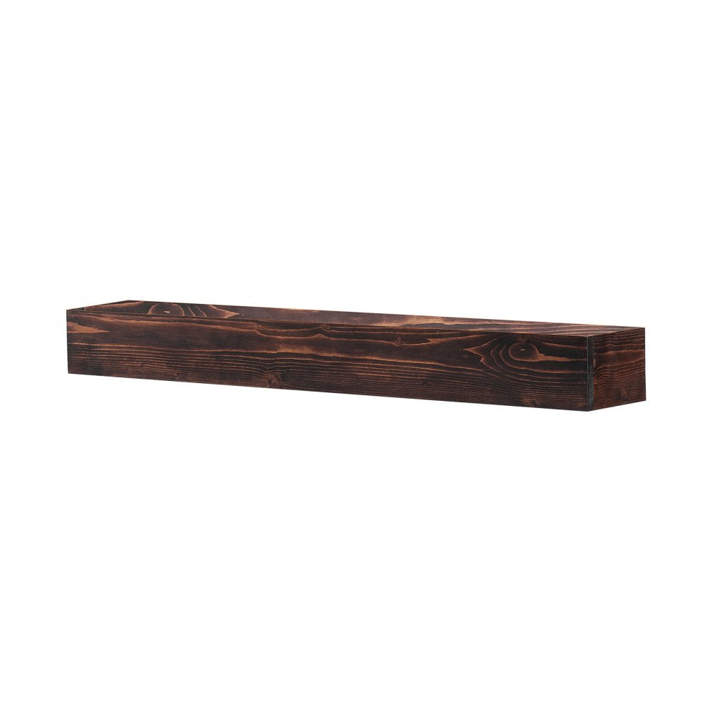 VEVOR Fireplace Mantel Wood Shelf Floating Rustic Fireplace Mantel 48