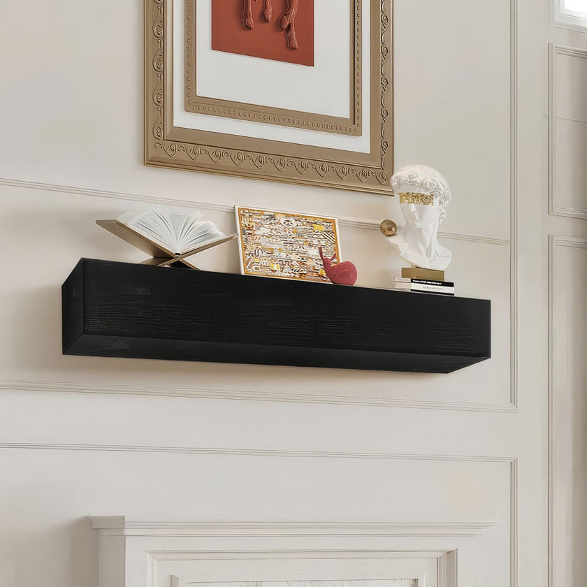 VEVOR Fireplace Mantel Wood Shelf Floating Rustic Fireplace Mantel 48