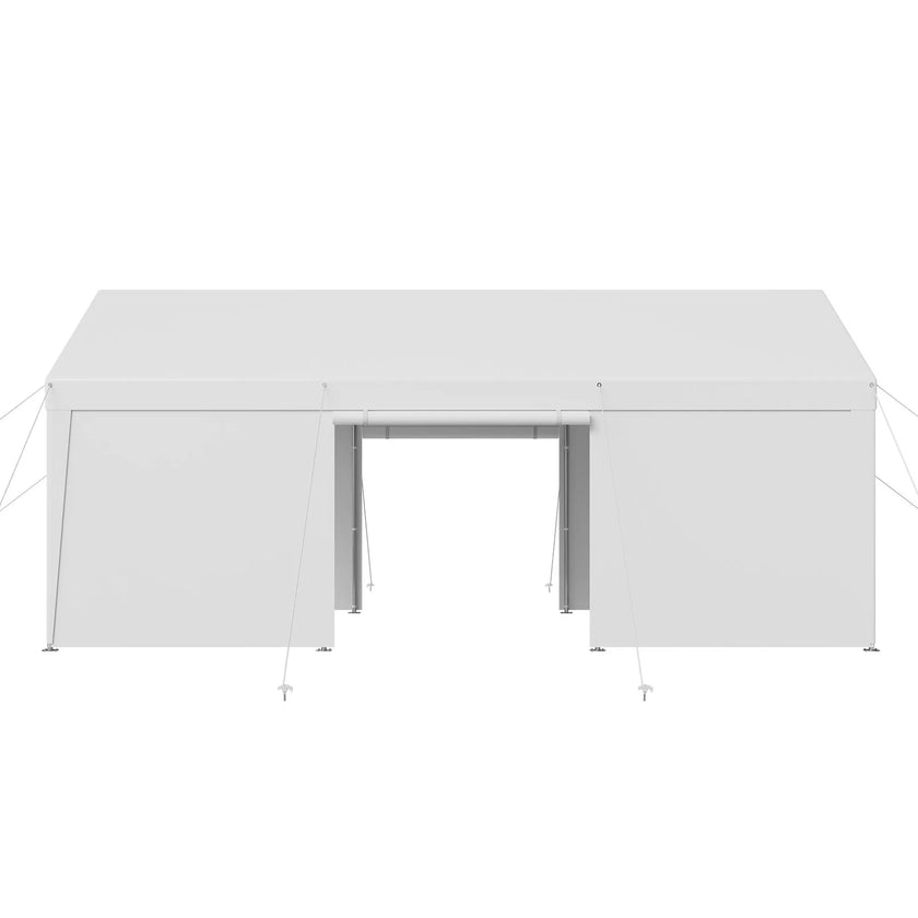 VEVOR Carport Car Canopy 10x20FT Heavy Duty Car Shelter with Sidewalls White