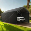 VEVOR Carport Car Canopy 12x20FT Heavy Duty Car Shelter with Sidewalls White