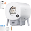 VEVOR 75L Self Cleaning Cat Litter Box with Odor Removal APP Control Sensor Gray