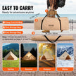 VEVOR Canvas Bell Tent, 4 Seasons 4 m/13.12 ft Yurt Tent, Canvas Tent for Camping with Stove Jack, Breathable Tent Holds up to 6 People, Family Camping Outdoor Hunting Party