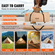 VEVOR Canvas Bell Tent, 4 Seasons 5 m/16.4 ft Yurt Tent, Canvas Tent for Camping with Stove Jack, Breathable Tent Holds up to 8 People, Family Camping Outdoor Hunting Party