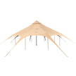 VEVOR Canvas Tent, 4 Seasons 5 m/16.4 ft Bell Tent, Canvas Tent for Camping with Stove Jack, Breathable Yurt Tent for up to 8 People, Family Camping Outdoor Hunting Party