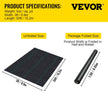 VEVOR 3FTx50FT Premium Weed Barrier Fabric Heavy Duty 5OZ, Woven Weed Control Fabric, High Permeability Good for Flower Bed, Geotextile Fabric for Underlayment, Polyethylene Ground Cover