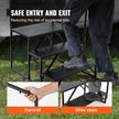 VEVOR RV Steps, 3-Step RV Stairs, 440 LBS Load Capacity, Thickened Carbon Steel, With Handrail, Non-Slip Steps for Safe Entry and Exit, Suit for RV, Trailer, Camper Steps