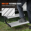 VEVOR RV Steps, 2-Step, Manual Retractable RV Stairs, Foldable, 440 LBS Load Capacity, Aluminum Alloy Steps, Thickened Steel Plate, Non-Slip Steps for Safe Entry and Exit, RV, Trailer, Camper Steps
